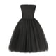thumbnail image 4 of Vestido negro de maléfica para niños, disfraz de Halloween gótico de bruja oscura, vestido de tutú con capa de plumas, disfraz de hada de la Reina Malvada, 4 of 5