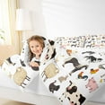 thumbnail image 4 of Homewish Kawaii Cow Sheep Full Size Comforter Sets, Cartoon Horse Pig Bedding Comforter Set, Rustic Farm Animal Reversible Bedding Sets, Breathable Home Decor, 3pcs, 4 of 8