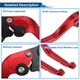 thumbnail image 4 of Palancas de freno y embrague cortas únicas para KTM 790 Adventure R 2019-2024, palanca de freno ajustable en 6 posiciones, aleación de aluminio roja, 1 par, 4 of 7