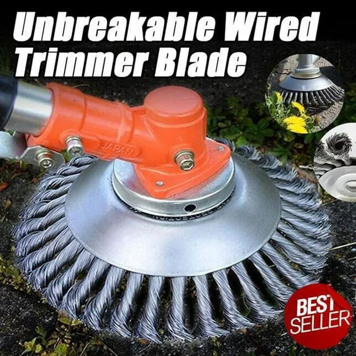 Stihl Echo Compatible Cutter 8 Inch Steel Wire Rotary Brush Cutter Head ...