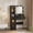 Black, variant on TEQIN Small Makeup Vanity Desk With Smart Led Mirror & Power Outlet, 33.46" Vanity Table,Compact Dressing Table For Small Spaces,Modern Bedroom Vanity Set