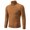 Orange, variant on Men's Sweater Loose Fit Autumn New Men's Solid Color High Neck Thin Knit Sweater Korean Version Slim Fit Warm Base Sweater(Blue)