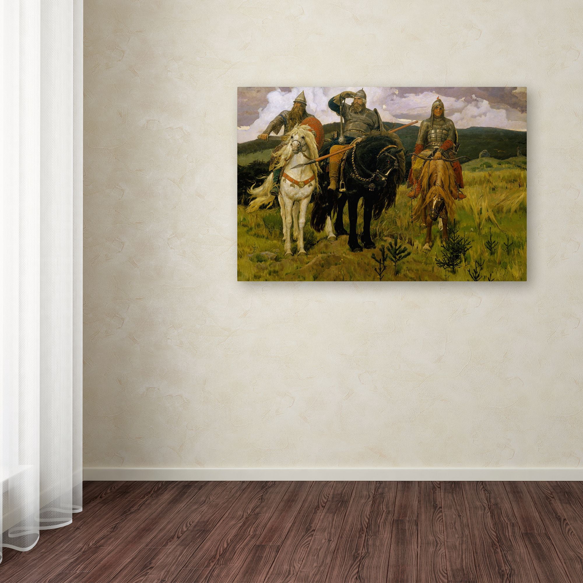 Trademark Fine Art 'Heroes' Canvas Art by Viktor Vasnetsov