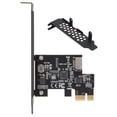 thumbnail image 1 of USB3.2 PCI E Riser Card, Support 5G 480M Ceramic Capacitors PCI E Adapter Flexible Use Double Protection  For PC Black, 1 of 8