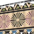 thumbnail image 3 of Vintage Retro Pattern Shower Curtain 72x84 Inches Quick-Drying Polyester Curtain with Plastic Rings Boho Style, 3 of 4