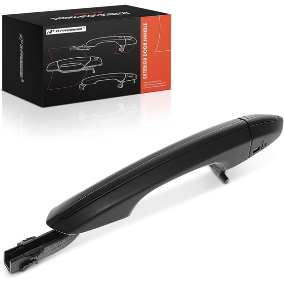A-Premium Front Left Driver Exterior Door Handle with Keyhole - Compatible with Ford Fusion 2013 2014 2015 2016, Primed Black, Replace# DS7Z-5422405-AAPTM