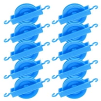 ULTNICE 10Pcs Round Plastic Pulley for Classroom Teaching Movable Pulley 3.1x1.5x0.6in