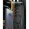 thumbnail image 3 of Poetic Neon MagPro Case for Galaxy S25 Ultra 5G, [Magnetic Ring Stand] Dual Layer Rugged Slim Shockproof Protective Cover, Black, 3 of 5