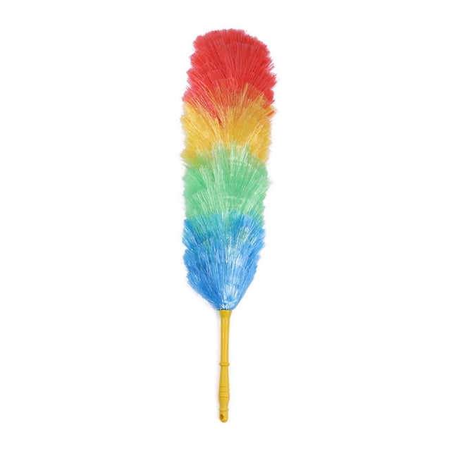 SLYNSHome Reusable Microfiber Electrostatic Duster – 23.6” Extendable Handle,Washable & Bendable for Home, Car, Ceiling, Furniture – Multicolor