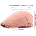 thumbnail image 7 of Newsboy Cap for Men Adjustable Flat Ivy Gatsby Cabbie Driving Hat Breathable Denim Cotton Golf Cap, 7 of 7
