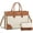 Beige - Yellowish Brown, variant on Laptop Bag for Women 15.6 lnch,Waterproof Laptops Tote Bags for Womens,Professional Work Bags for Women with Cup Holder,Large Laptop Purse Computer Briefcase Office Teacher Clutch Bag,2 PCS