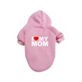 thumbnail image 2 of Dog Hooded Sweatshirt Winter Pet Clothing Warm Sporty Jacket for Small and Medium Dogs Breathable Fall Outfit for Puppy and Pets, Light Pink Size XL, 2 of 6