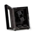 thumbnail image 2 of Ash wood high lacquer two watch winder and two watch storage case with glass top, 2 of 6