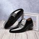 thumbnail image 1 of Zapatos de cuero de talla grande para hombre, de negocios, de ocio, de primavera y otoño, zapatos formales de oficina, zapatos para hombre, 1 of 4