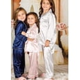 thumbnail image 1 of Pyjama en satin pour Bébé, Haut à Boutons à Manches Longues + Pantalon, Ensemble de Pyjama, 1 of 5