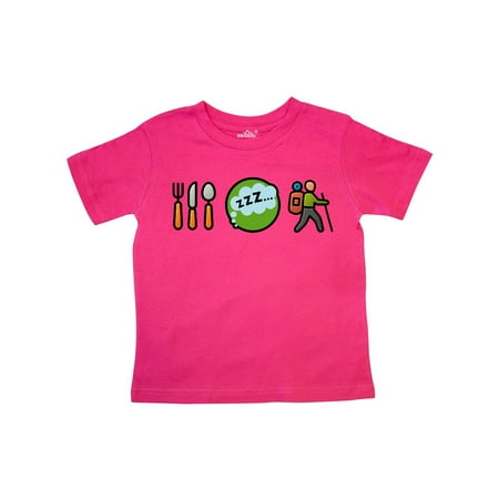 

Inktastic Hiking Eat Sleep Hike Gift Toddler Boy or Toddler Girl T-Shirt