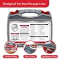 thumbnail image 5 of 2-in-1 First Aid Kit for Car, Travel & Home, Businesses - Bonus Mini Kit for Medical Emergency Aid, Survival, Camping - FSA & HSA Eligible - 348 Pcs, Large Hardcase FAK, 5 of 9