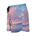 thumbnail image 5 of Women's Soft Sleep Shorts Relaxed Fit Lounge Pajama Bottoms Shorts for Women Pajama for Home and Comfort Man and Woman Holding Hands, 5 of 8