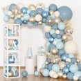 thumbnail image 1 of Decoración con globos para baby shower, color azul empolvado, para niño, 1 of 7
