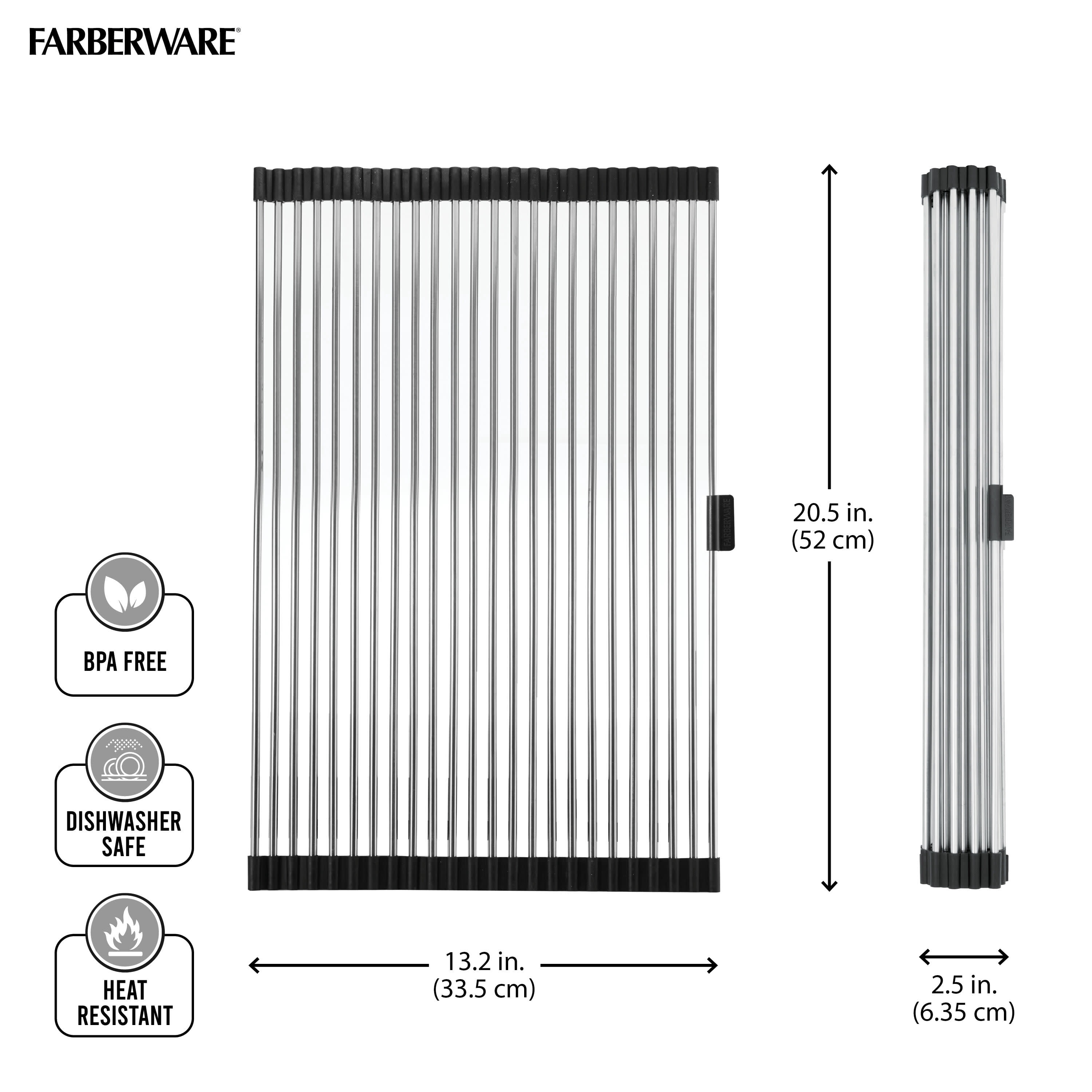 Farberware Large Stainless Steel Rolling Drying Rack
