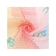 thumbnail image 4 of INSPIRE CHIC Women's Rainbows Bowknot Printed Scarves, 21.7x21.7" Small Square Blended Cotton Gauze Headscarf 21.7x21.7" Rainbow-2, 4 of 6