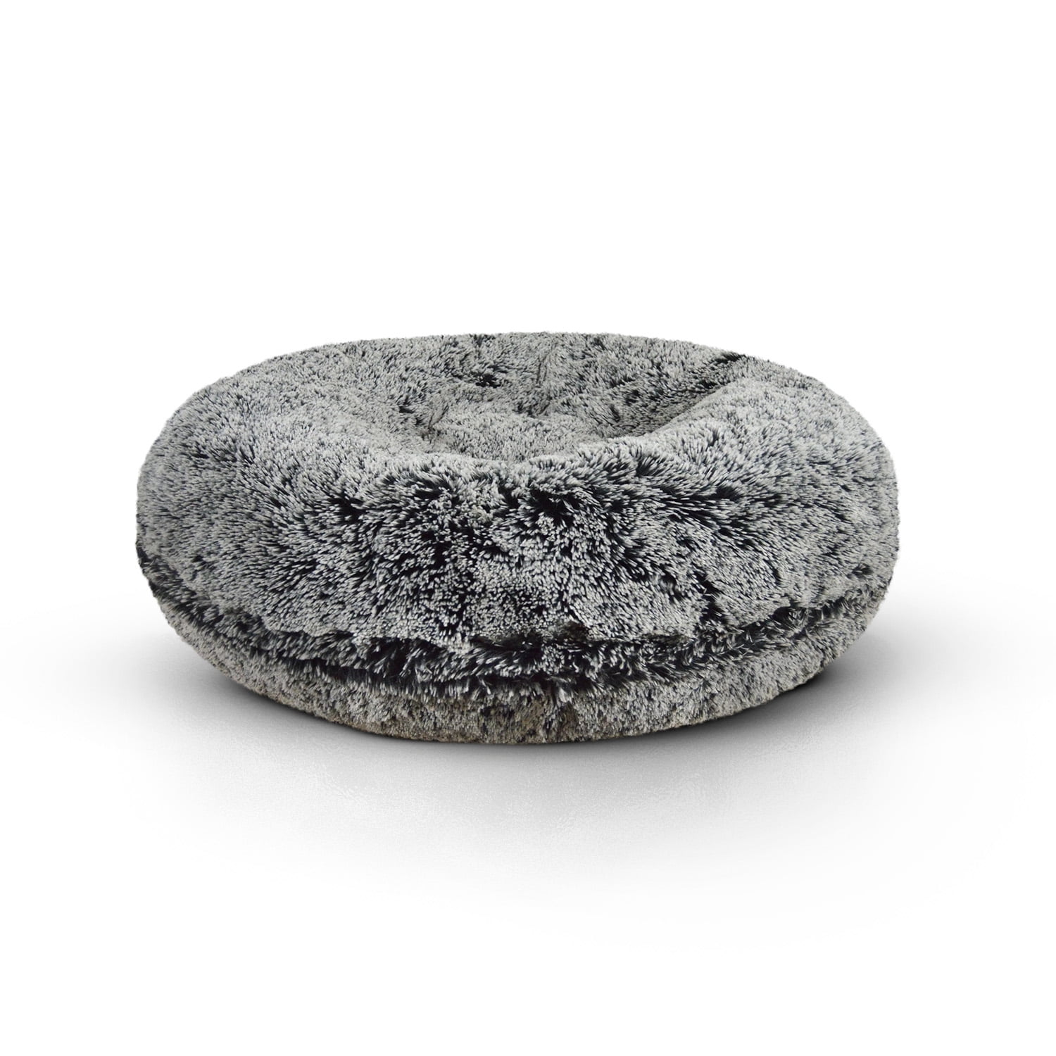 Bessie and Barnie Signature Midnight Frost Shag Extra Plush Faux Fur Bagel Pet/ Dog Bed
