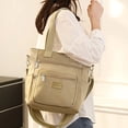 thumbnail image 4 of Nuevos bolsos de hombro de nailon de alta capacidad con cremallera sólida y simplicidad 2024, bolso de mano informal de lujo ligero para jóvenes de alta calidad para mujer, 4 of 5