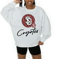 thumbnail image 3 of Women's Gameday Couture Ash South Dakota Coyotes Premium Fleece Pullover Sweatshirt, 3 of 5