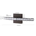 thumbnail image 3 of JONATHAN Y Alyson 18" 1-Light Bohemian Industrial Iron/Acrylic Integrated LED Vanity Light, Oil Rubbed Bronze/Clear, 3 of 8