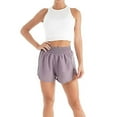 thumbnail image 2 of Xhshgfbi Elastic Waist Running Sport Short Womens Athletic Workout Skorts for women with pockets Purple XXL, 2 of 6