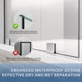 thumbnail image 4 of UKH07B 35-1/2 in. W x 80 in. H Frameless Fixed Shower Glass Panel with U-Channel in and 3/8 in. Clear Glass in Brushed Nickel, 4 of 9