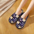 thumbnail image 5 of KLL Lavender Flowers Slippers for Women Men House Slip on Indoor Outdoor Bedroom Furry Fleece Lined Ladies Comfy Anti-Skid Rubber Hard Sole-Medium, 5 of 8