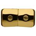 thumbnail image 3 of CRL GCB635BR Polished Brass 135 Degree Junior Traditional Style Glass-to-Glass Clamp for 1/4" Glass, 3 of 4