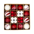 thumbnail image 3 of 44 Uds bolas de Navidad adornos adornos decoración de árbol de Navidad a granel bolas de Navidad decorativas de 3-6cm para festival de aniversario rojo y, 3 of 8
