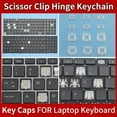 thumbnail image 1 of Touche de Remplacement pour HP ProBook 450 G5 455 G5 470 G5 Clavier d'Ordinateur Portable Touche & Clips 2 Touches, 1 of 5
