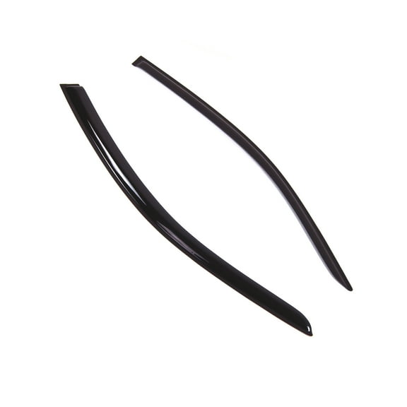 TuningPros Outside Mount Window Visor Deflector Smoke Tinted 2 Pcs Set For 2013-2017 Honda Accord Coupe