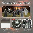 thumbnail image 6 of Halloween Tombstone, Graveyard Decorations for Halloween Gravestones Yard Signs with Stakes Witch 3PCS 23.6'' Large Ghosts 3PCS 15.7'' Gravestones Outdoor Decoration for Home Party Garden, 6 of 7