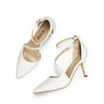 thumbnail image 5 of DREAM PAIRS Women's High Heels Strappy Pumps Closed Pointed Toe Stiletto Ankle Strap  Party Dress Shoes, 5 of 5