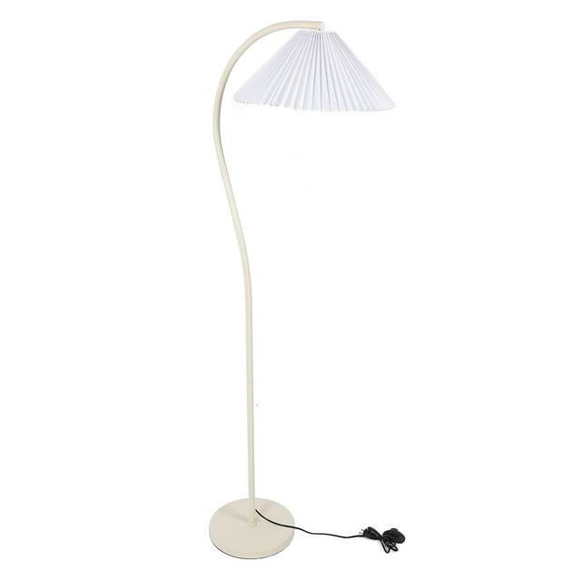 Modern Metal Floor Lamp,Dimmable Foot Switch Lighting Stand Lamp, Sturdy Base, 12W LED Bulb, Easy Assembly Iron Made Remote Control Light White Warm Neutral Light Indoor Lighting