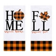 thumbnail image 1 of Hbdhejl Soft Towel 2Pcs Welcome Fall Kitchen Welcome Hand Towels Rag Maple Leaves Pumkin Flowers Dishcloth Home Decor Soft 18 X 28 In, 1 of 9