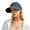 Black, variant on Sun Protective Outdoor Ladies Hat With Thin Brim Beach Sunshade Visor for Face Loop Hair Tie Hole Adjustable Summer Travel Cap