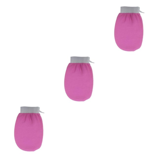 Minnieouse Guante de baño portátil para hombre y mujer, guantes exfoliantes para el cuerpo y el pecho, herramienta de masaje, herramientas de Type1 NO1