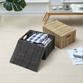 thumbnail image 4 of MasteelfCA 1Pc Storage Baskets Imitation Rattan Woven Baskets Storage Boxes (Beige), 4 of 8