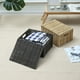 thumbnail image 5 of 2pcs almacenamiento canastas imitación rattan woven cestas cajas de almacenamiento (beige), 5 of 6