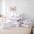 thumbnail image 5 of Feelyou Bowknot Ghost Bedding Comforter Set 7 Pieces, Cute Halloween Full Bedding Set, Kawaii Princess Cartoon Fitted Sheet Flat Sheet, Ultra Soft Bedroom Decoration, 5 of 7