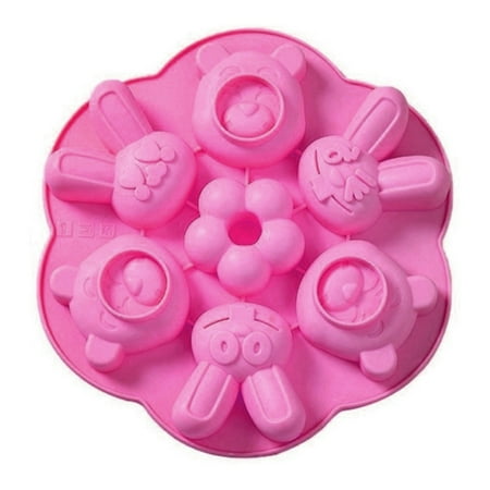 

HIABIO Baby Food Moulds Steamed Cake Complementary Rice Cake Cartoon Cake Tool High Temperature Resistant Silicone Baking Molds