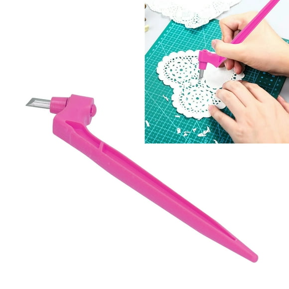 Craft Knife, Stainless Steel Craft Knife, Craft Cutting Tools, Carving Knife, Scrapbook Supplies with 360 Degree Rotating Blade for Paper Cutting, Templates, Plan Stickers