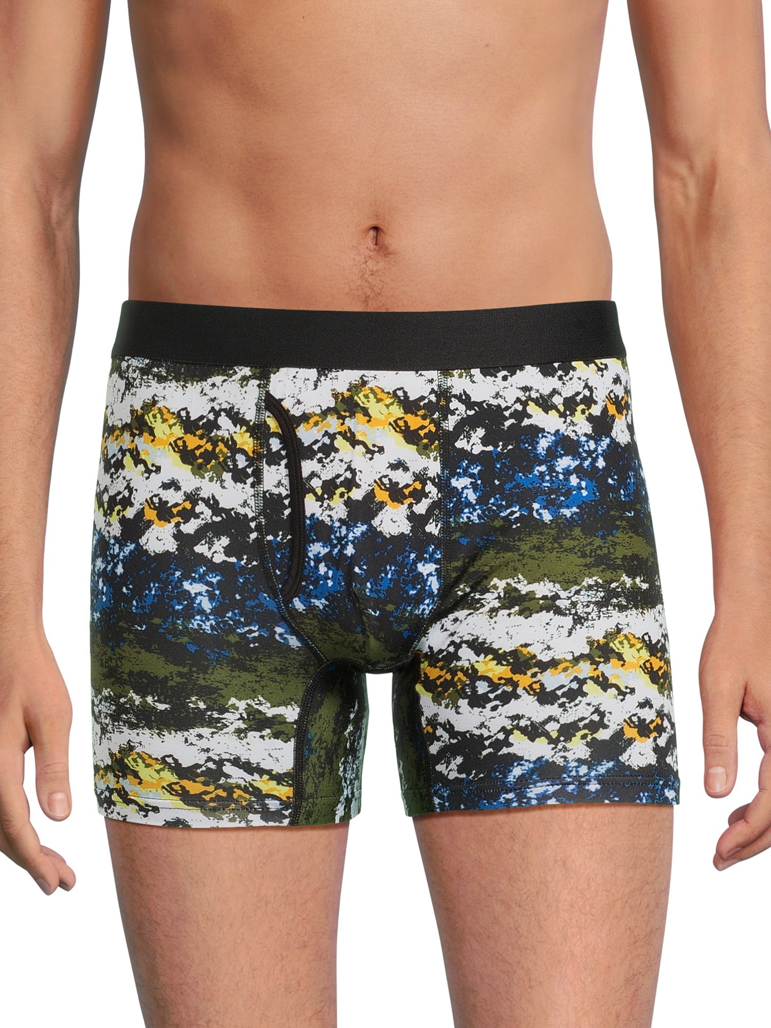 No Boundaries Men's Stretch Boxer Briefs, 3-Pack, Sizes S-3XL