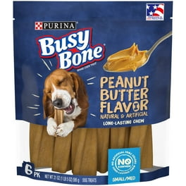 Purina Busy Bone Small Medium Dog Treats Chewnola Beefhide Chews 20 oz Pouch 10 Count Walmart