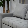thumbnail image 5 of Light Gray Loveseat Sofa Bed / Elegant Decor for Living Room, 5 of 5